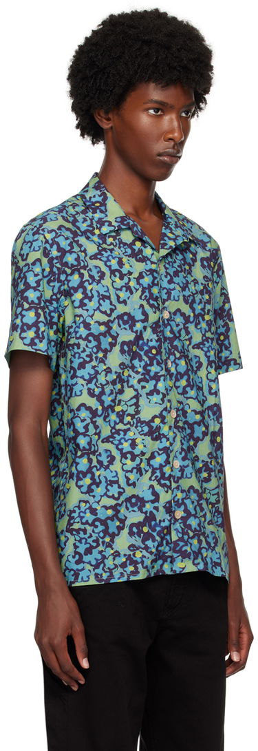 Košeľa Paul Smith PS Paul Smith Printed Shirt Modrá | M2R-114R-N22103-34, 1