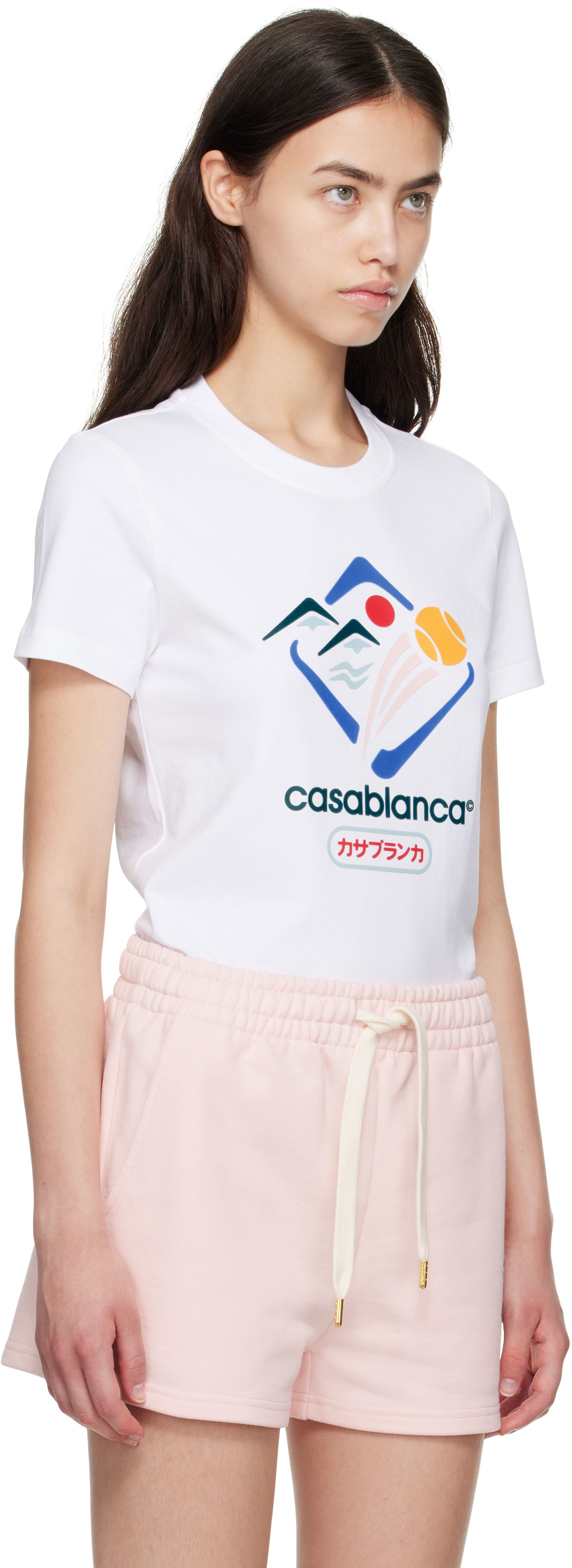 Tričko Casablanca Casablanca Montagne Sportif T-Shirt Biela | WPF25-JTS-020-01, 1