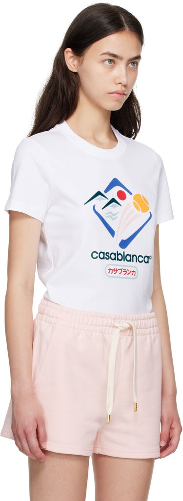 Tričko Casablanca Casablanca Montagne Sportif T-Shirt Biela | WPF25-JTS-020-01, 1
