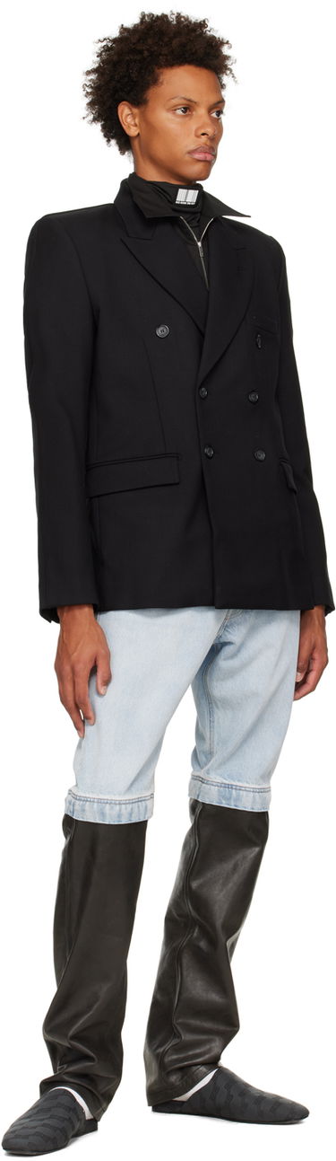 Vesta VETEMENTS Double-Breasted Blazer Čierna | VL14JA640B, 3