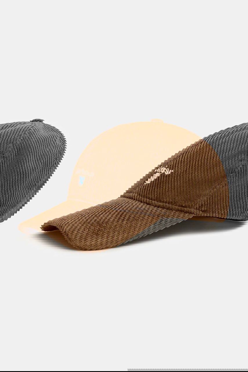 Šiltovka Barbour Preston Corduroy Baseball Cap Hnedá | MHA0911BE51, 0