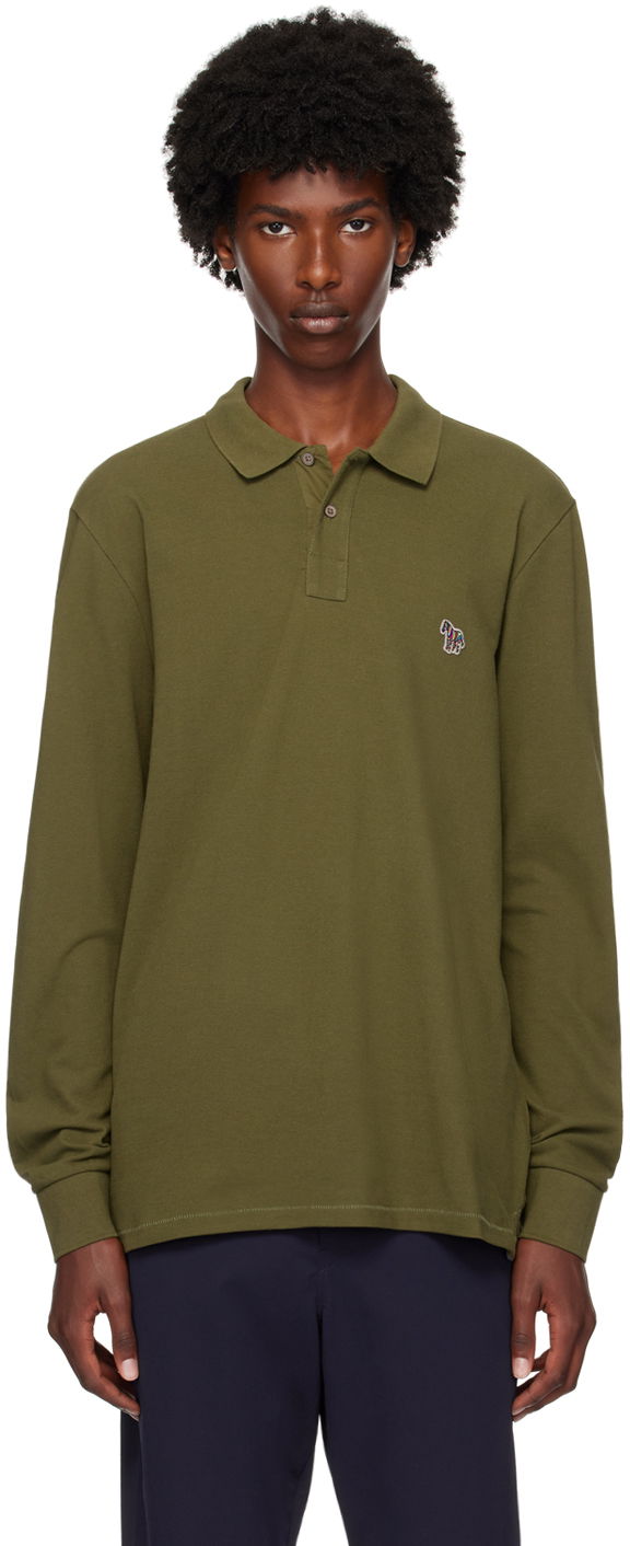 Polo tričko Paul Smith PS Paul Smith Zebra Long Sleeve Polo Zelené | M2R-115LZ-N20067-36E, 0