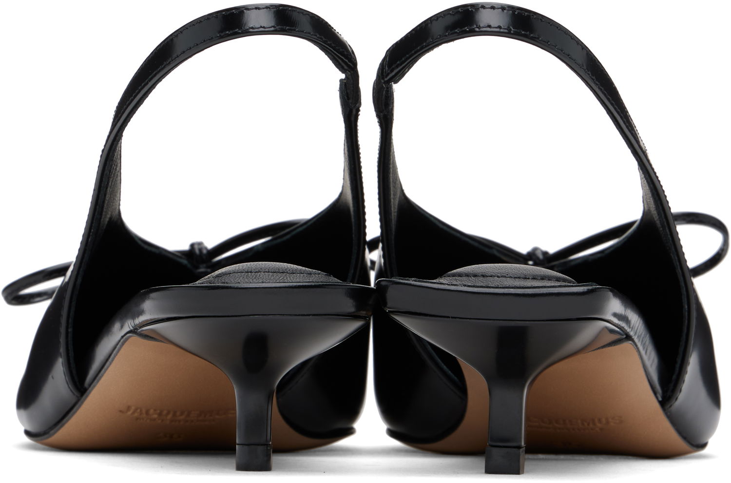 Tenisky a topánky Jacquemus Les Sculptures 'Les slingbacks Cubisto basses' Heels "Black" Čierna | 24E241FO138-4036, 1