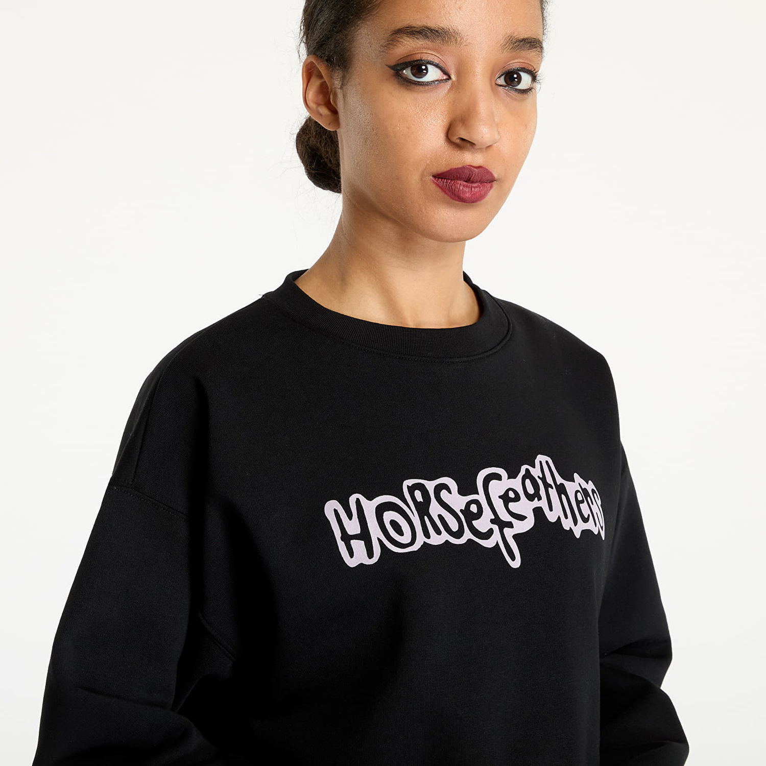 Tričko Horsefeathers Angela Sweatshirt Black XS Čierna | SW917A, 1