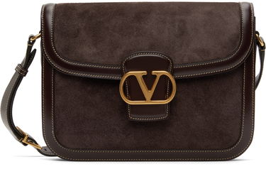 Taška cez rameno Valentino Valentino Garavani 9TO5 Suede Shoulder Bag Hnedá | 6Y2B0D05FMR, 0