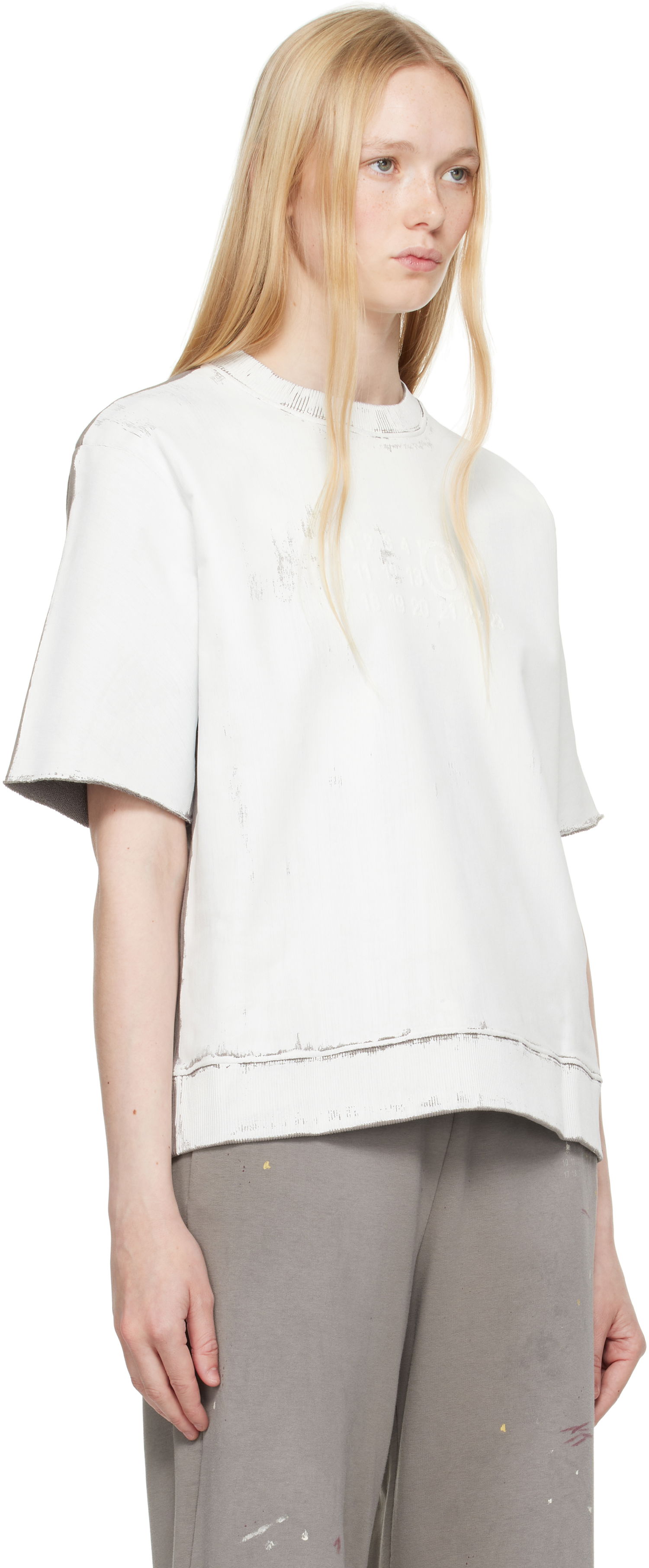 Tričko Maison Margiela MM6 Maison Margiela Light Sweatshirt Biela | S62GU0137 M25013, 1