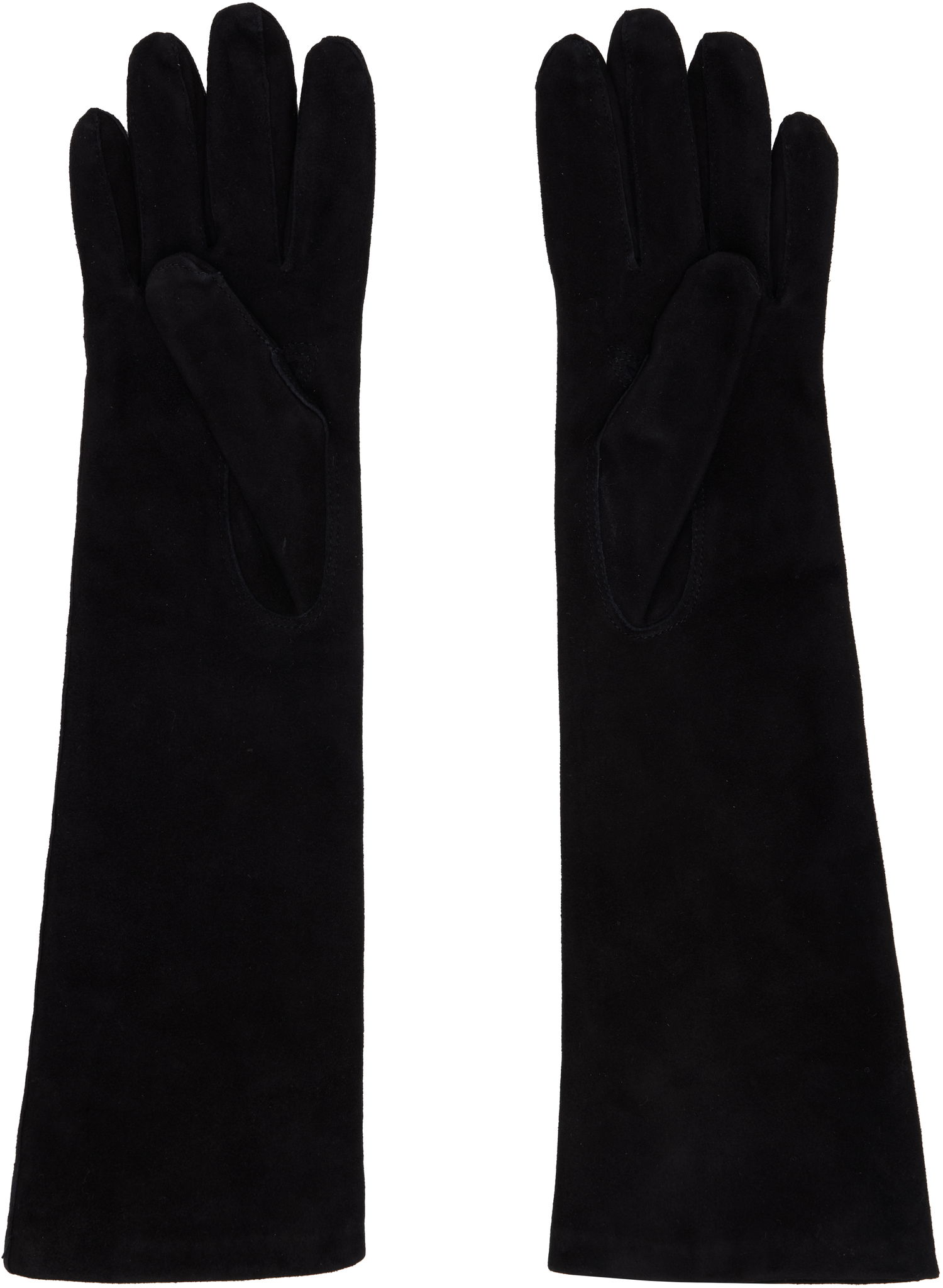 Rukavice Max Mara Afideesuede Long Gloves Čierna | 2524566013600, 1