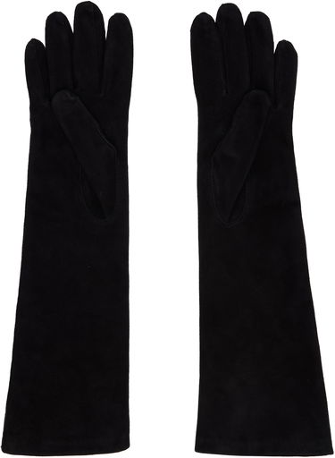 Rukavice Max Mara Afideesuede Long Gloves Čierna | 2524566013600, 1