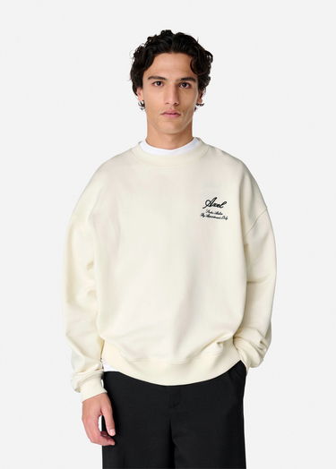 Mikina AXEL ARIGATO Cream Relaxed-Fit Sweatshirt Biela | A3000001, 2