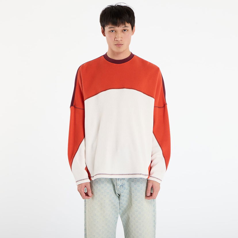 Sveter adidas Originals La Cienega Sports Waffle Knit Color Block Long-Sleeve Top Rôznofarebný | JX6138