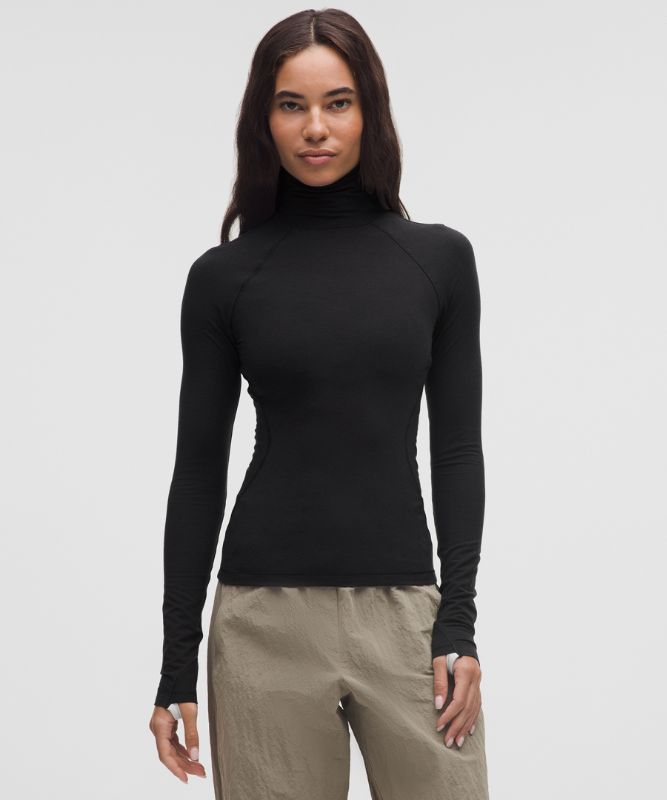Sveter lululemon Wool-Blend Turtleneck Base Layer Čierna | prod20001527, 0