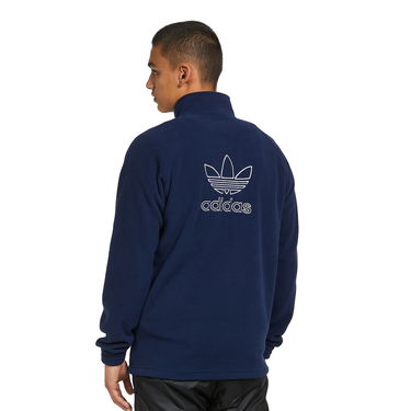 Mikina adidas Originals Trefoil Teddy Fleece Jacket Navy | HK7296, 1