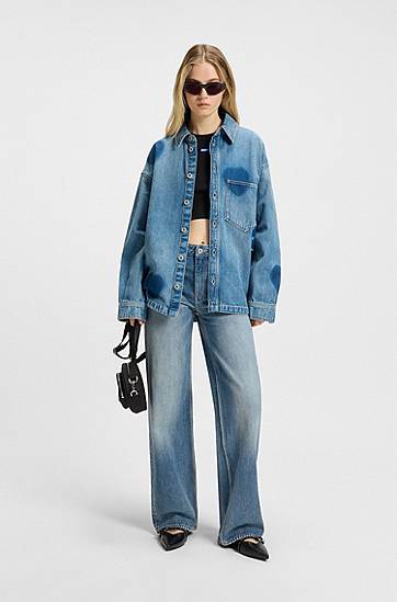 Džínsy BOSS Baggy Jeans Modrá | 50541539, 1
