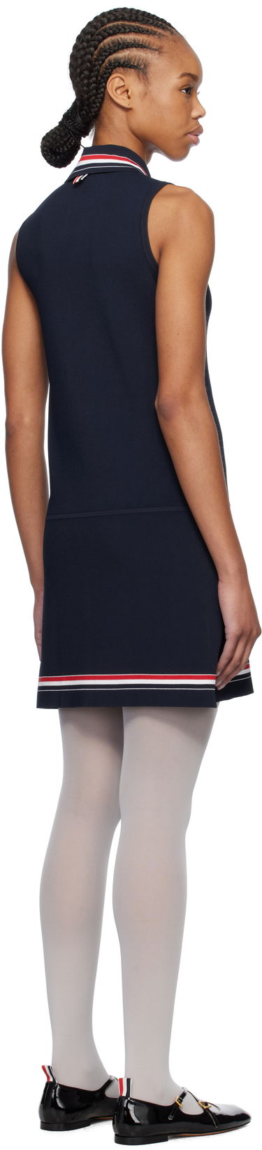 Šaty Thom Browne Thom Browne Tennis Polo Minidress Navy | FKD174A-Y5502, 2
