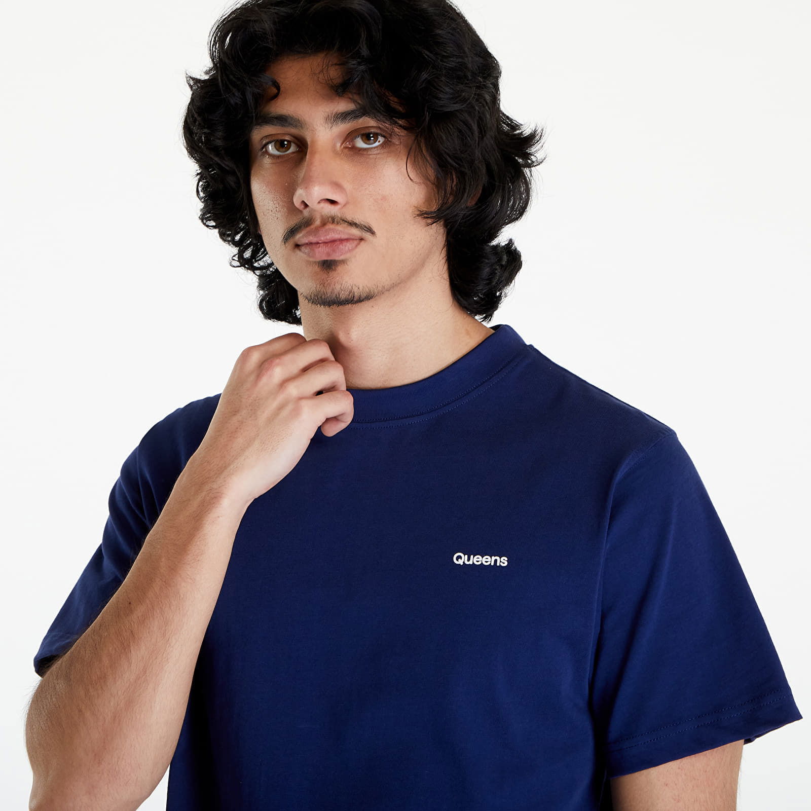 Essential T-Shirt With Contrast Print Blue