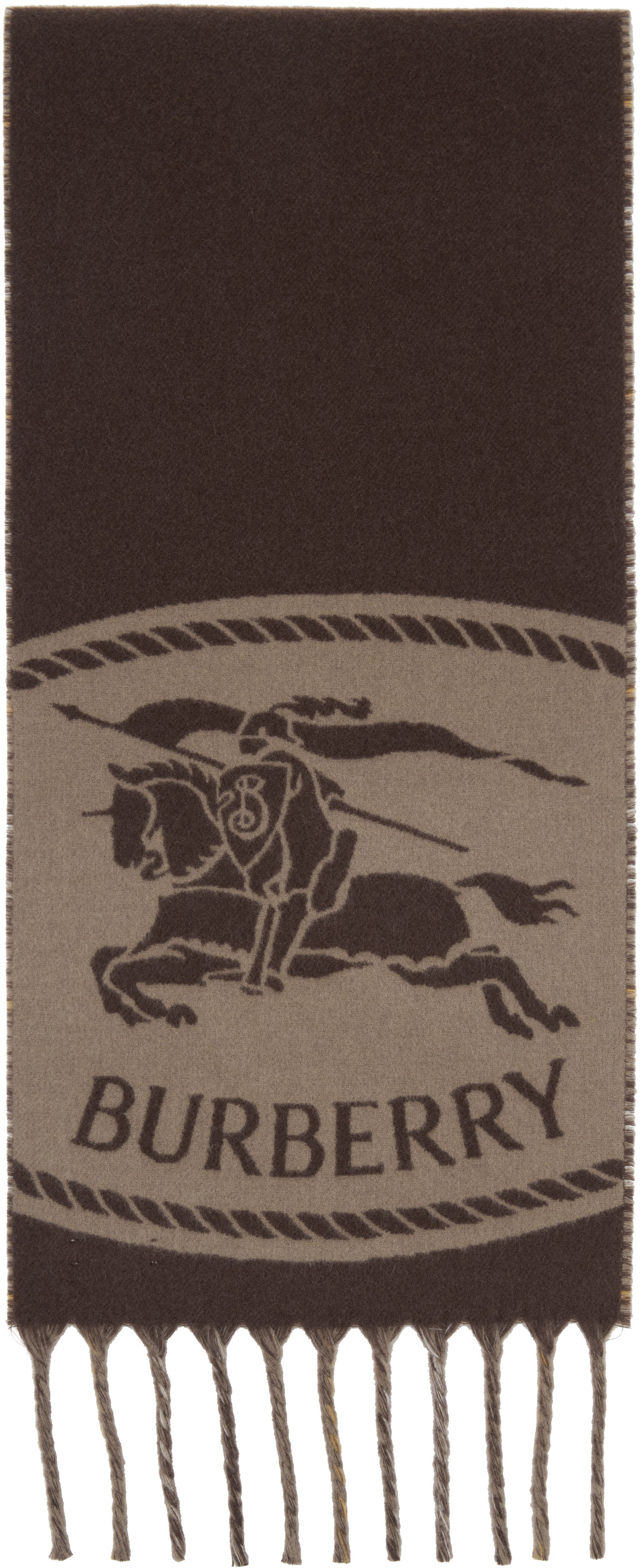 Šál Burberry Burberry Reversible Knight Stamp Scarf Hnedá | 8109747, 0