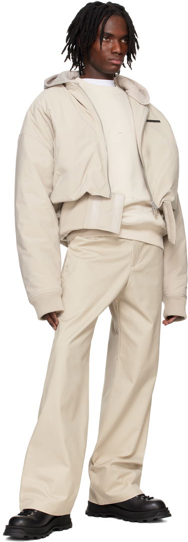 Bomber bunda HELIOT EMIL Heliot Emil Pneumatic Cropped Bomber Jacket Béžová | PRESS25_M_02_100_ST18_CO, 3