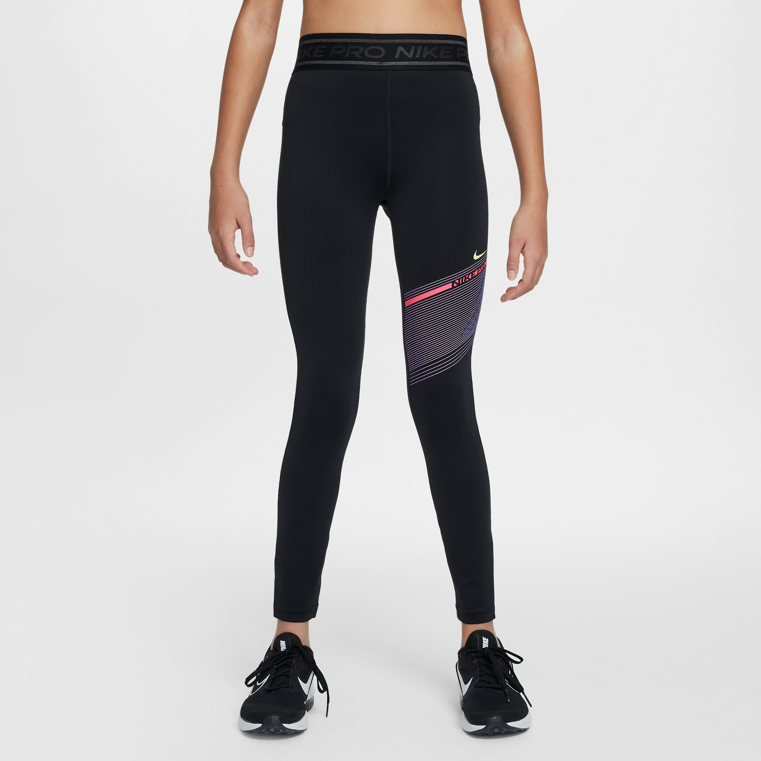 Legíny Nike Nike Pro Dri-FIT Mid-Rise Leggings Čierna | HF8852-010, 0
