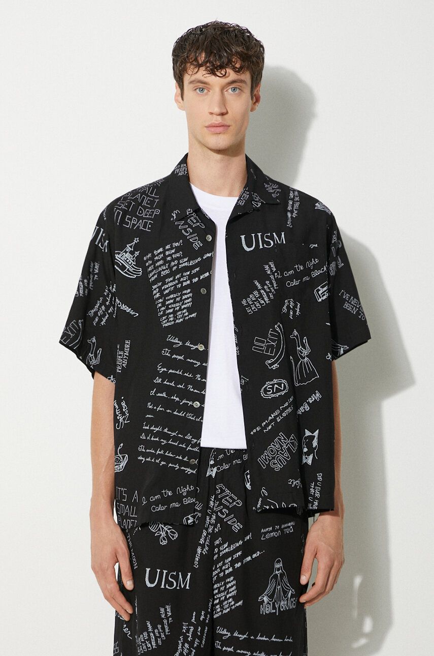 Košeľa UNDERCOVER Printed Shirt Relaxed Čierna | UC1D9401, 0