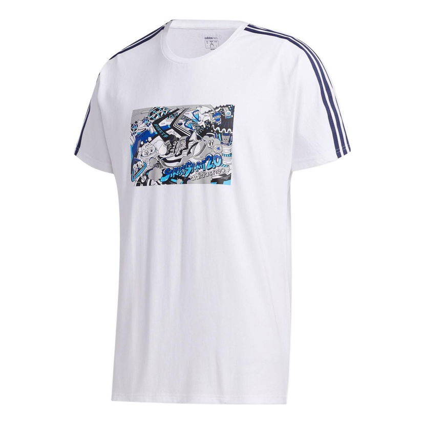 Tričko adidas Originals Neo Graphic Short Sleeve T-Shirt Biela | GK5870