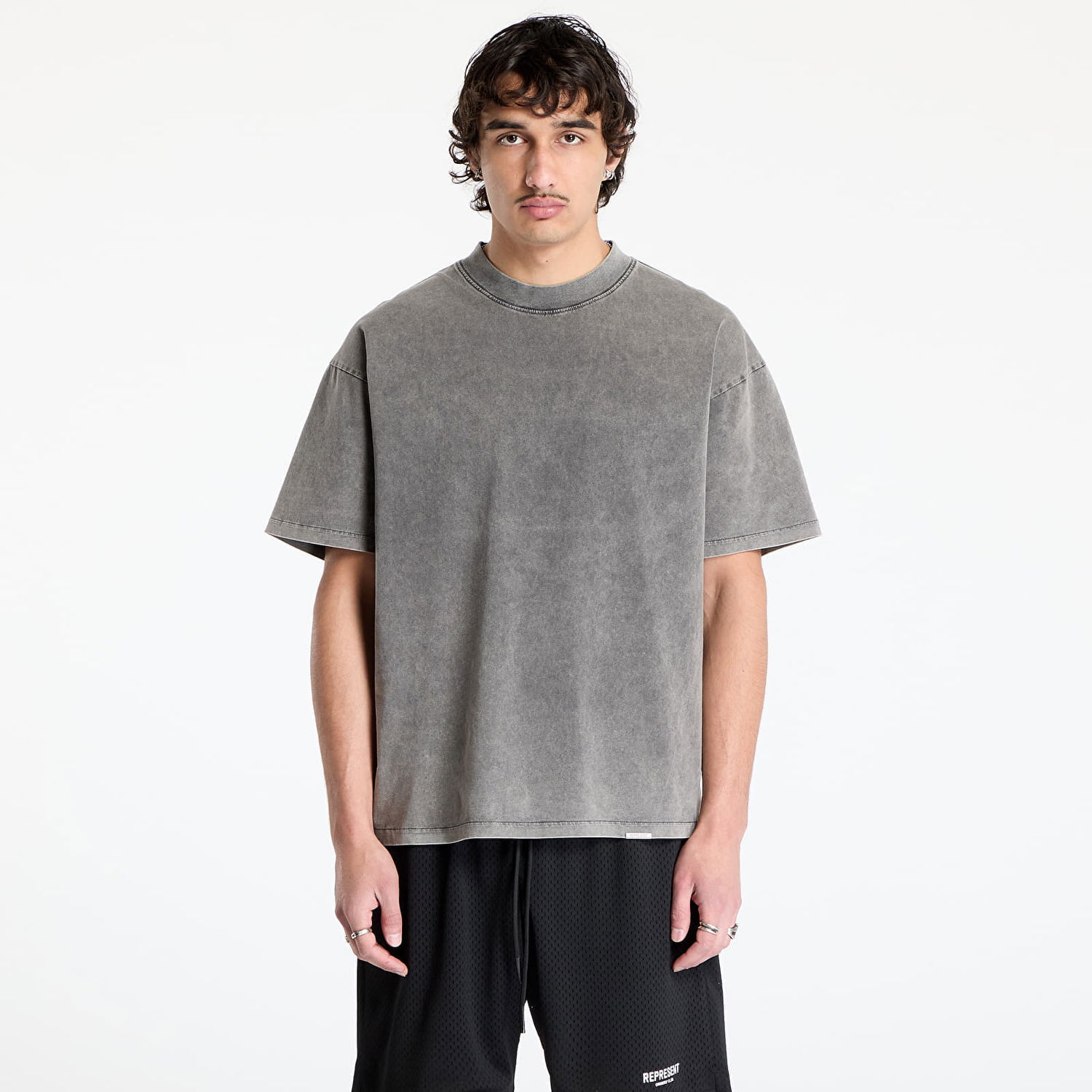 Tričko Represent Clo REPRESENT Initial Oversize T-Shirt Šedá | INM4742-47, 0