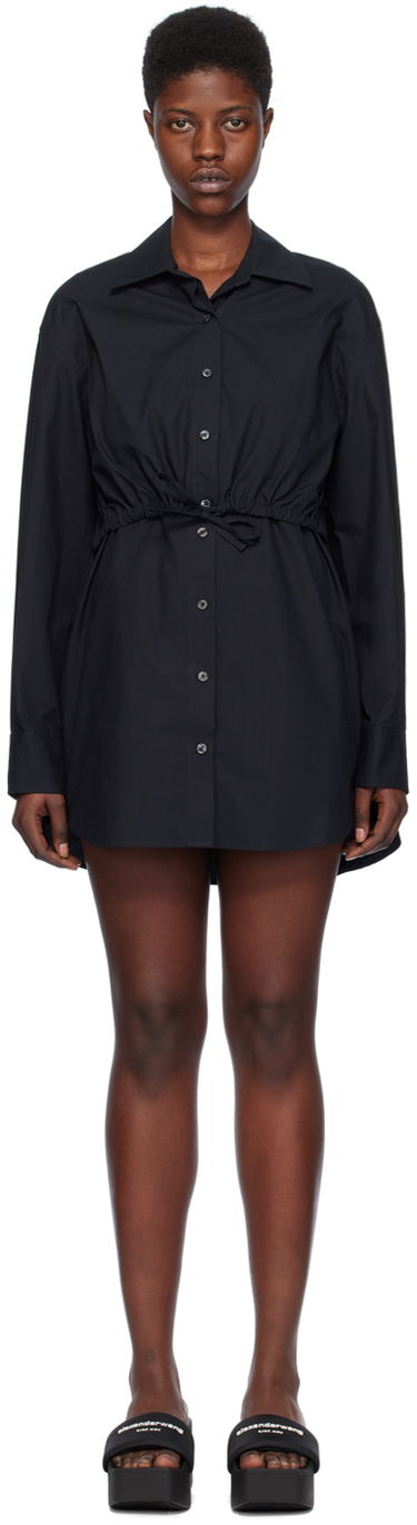 Šaty Alexander Wang Layered Shirt Dress Čierna | 4WC1246245, 0