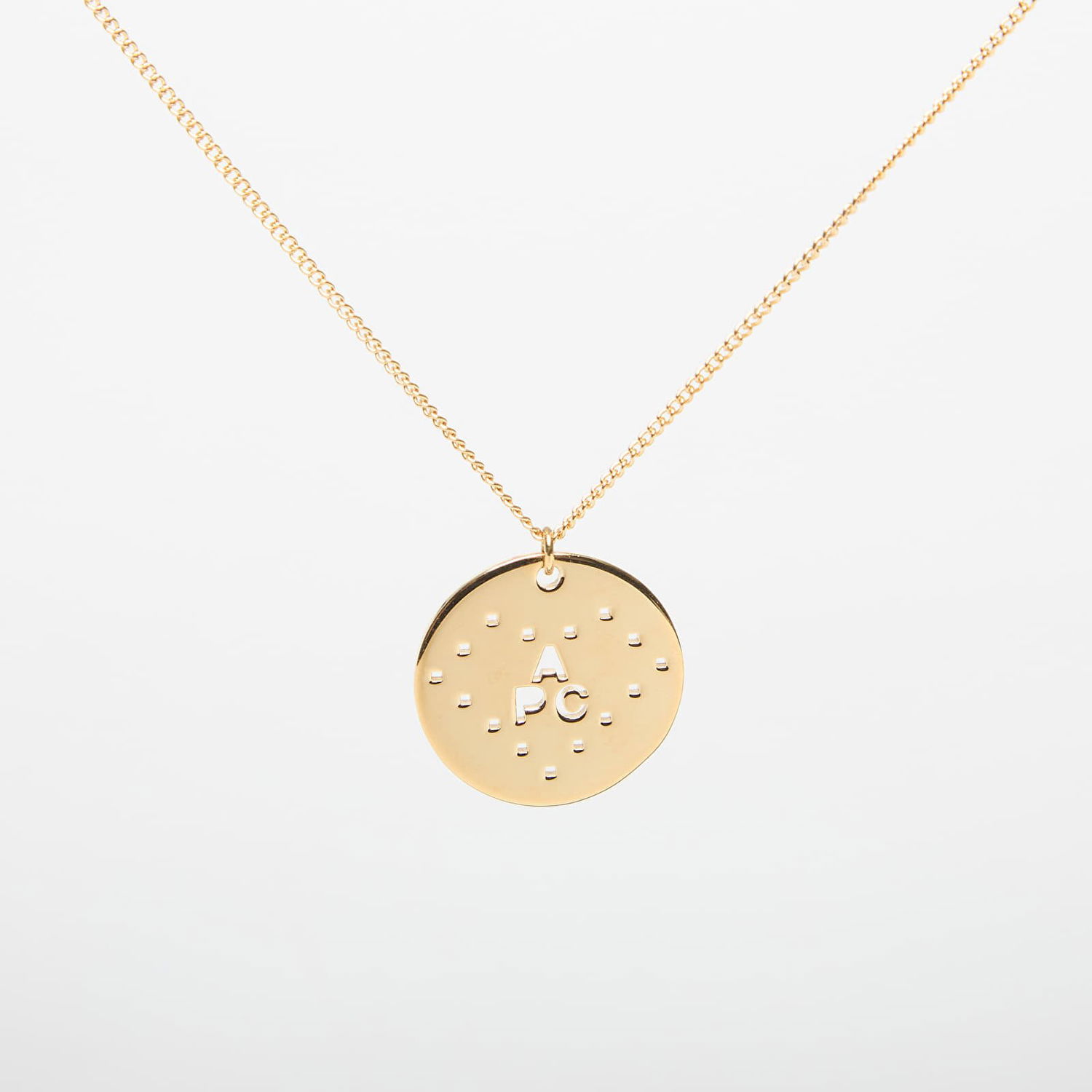 Náhrdelník A.P.C. A.P.C. Eloi Dotted Disc Pendant Necklace Metalická | MEAEC-M70868 RAA, 0
