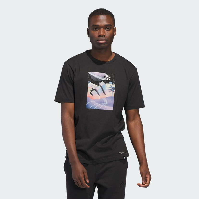 Tričko adidas Performance All Day I Dream About Summer Graphic Tee Čierna | JI9417