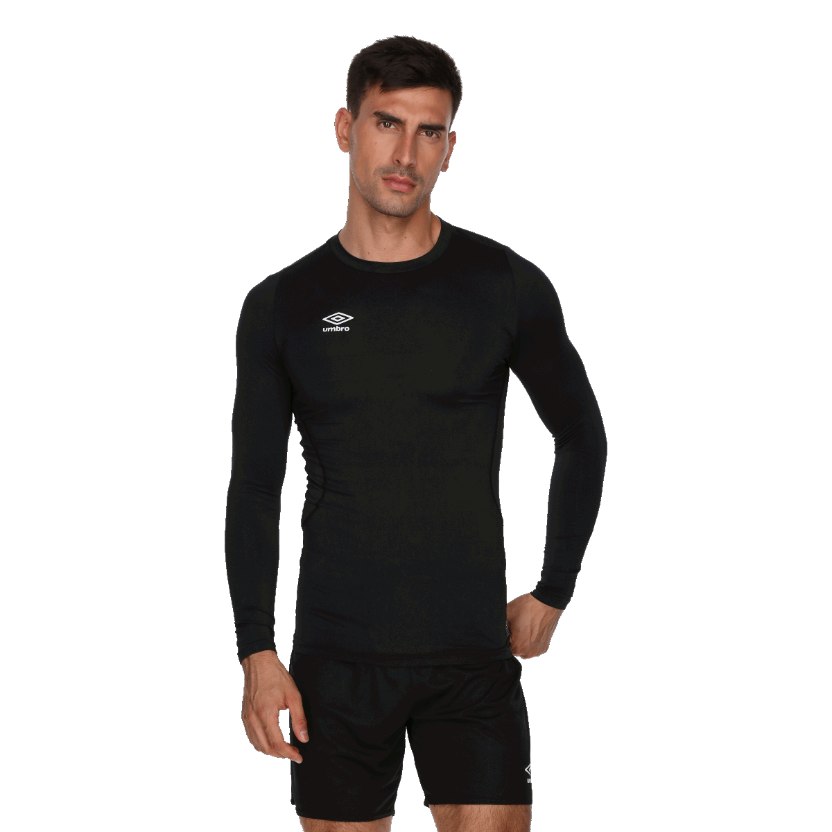 Tričko Umbro Long Sleeve Performance Baselayer Top Čierna | UMA243M633-01, 0