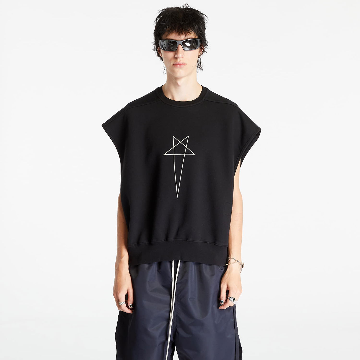 Vesta Rick Owens Sl Jumbo Tatlin Sweat Vest Čierna | DU02C5160 FEP3 0908, 0