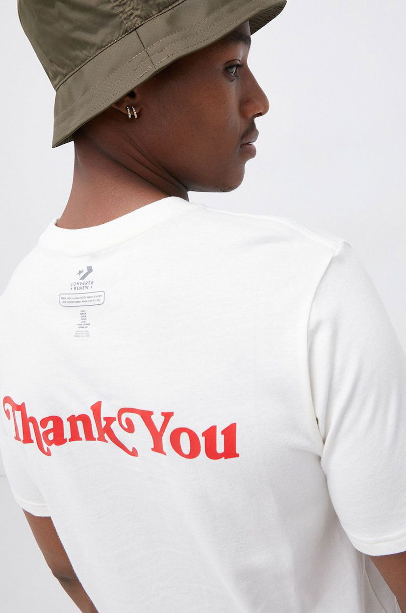 Tričko Converse Converse Thank You Graphic T-Shirt Biela | 10019650.A02