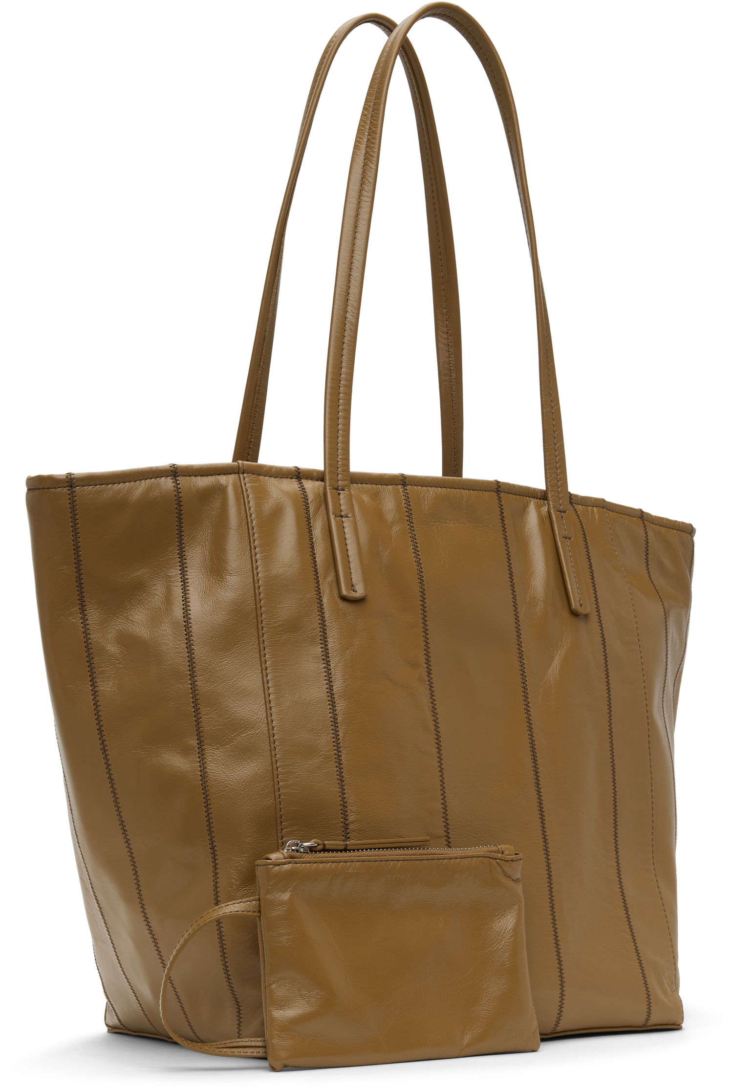 Tote bag BY FAR BY FAR Club Leather Tote Hnedá | MWBTT001LL031BR044PA, 1