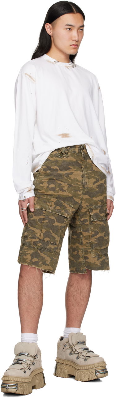 Šortky We11done We11done Camo Vintage Shorts Zelené | WD-PT0-25-230-M-MX, 3