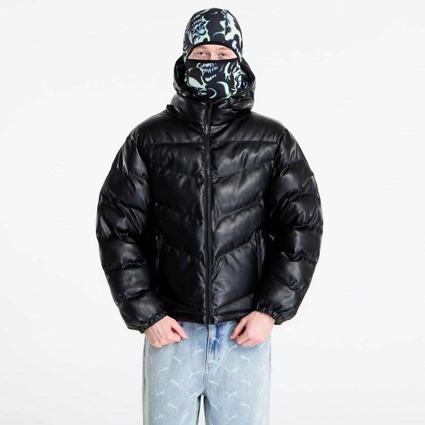 Prešívaná bunda Wasted Paris Skull Puffer M L Čierna | WP_000338