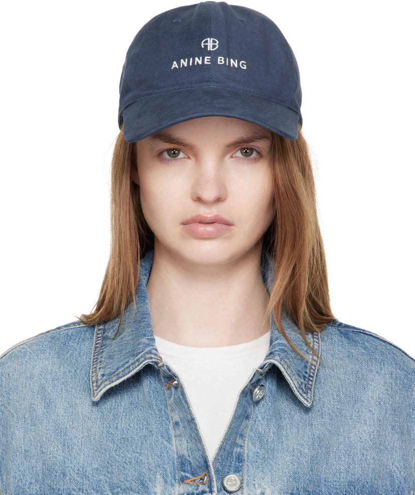 Šiltovka Anine Bing Anine Bing Jeremy Baseball Cap Navy | A-12-9084-BEL26