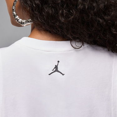 Tielko Jordan Flight Sleeveless Graphic Tee Biela | HV0223-100, 4