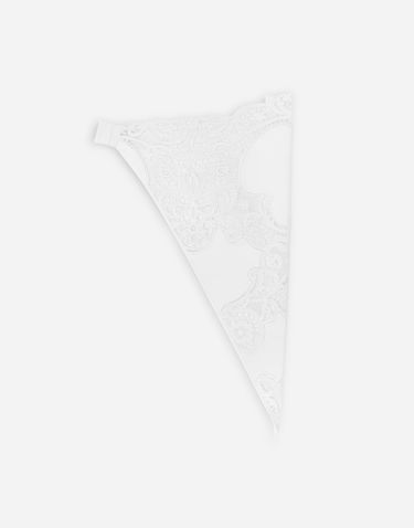 Šál Dolce & Gabbana Cotton Veil With Cut-Out Detailing Biela | FS311AFG5BJW0800, 1