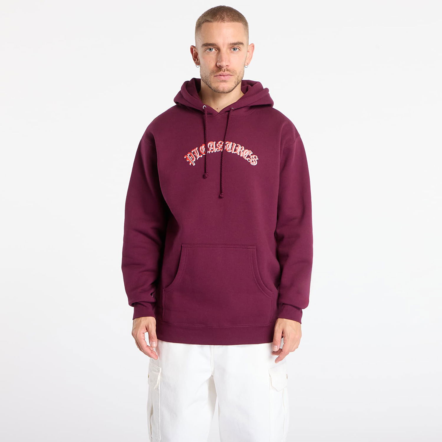 Mikina Pleasures Sweatshirt Mirror Hoodie Vínová | P25F086-EGGPLANT, 0