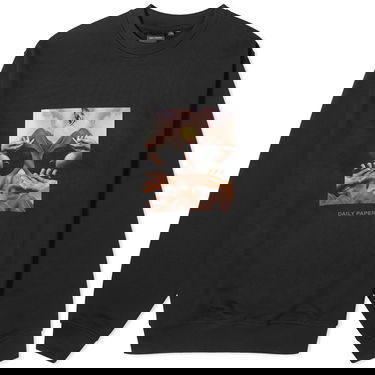 Mikina DAILY PAPER Landscape Oversized Sweatshirt Čierna | 2411078, 0