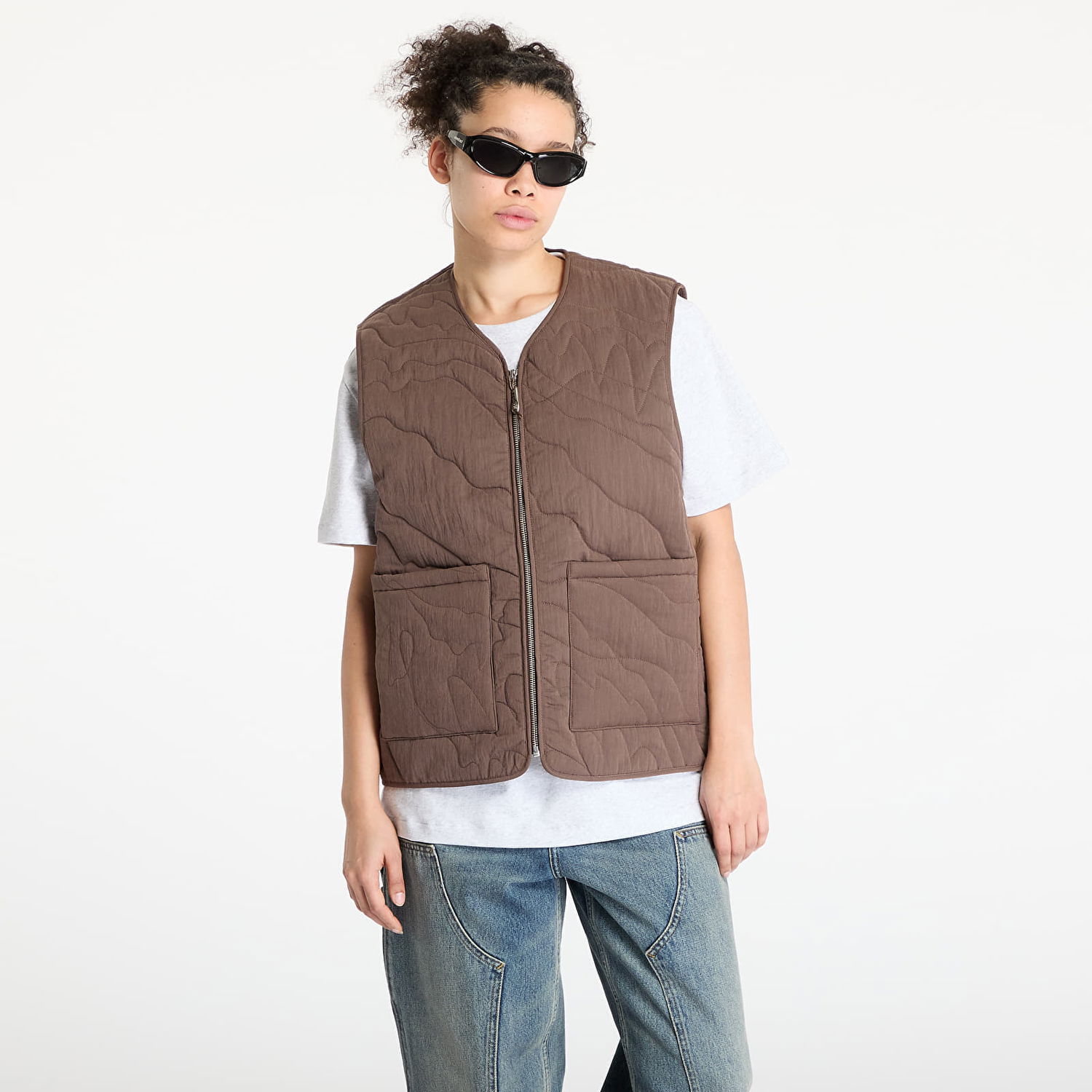 Vesta Footshop Quilted Vest Hnedá | FTSHP_468, 1