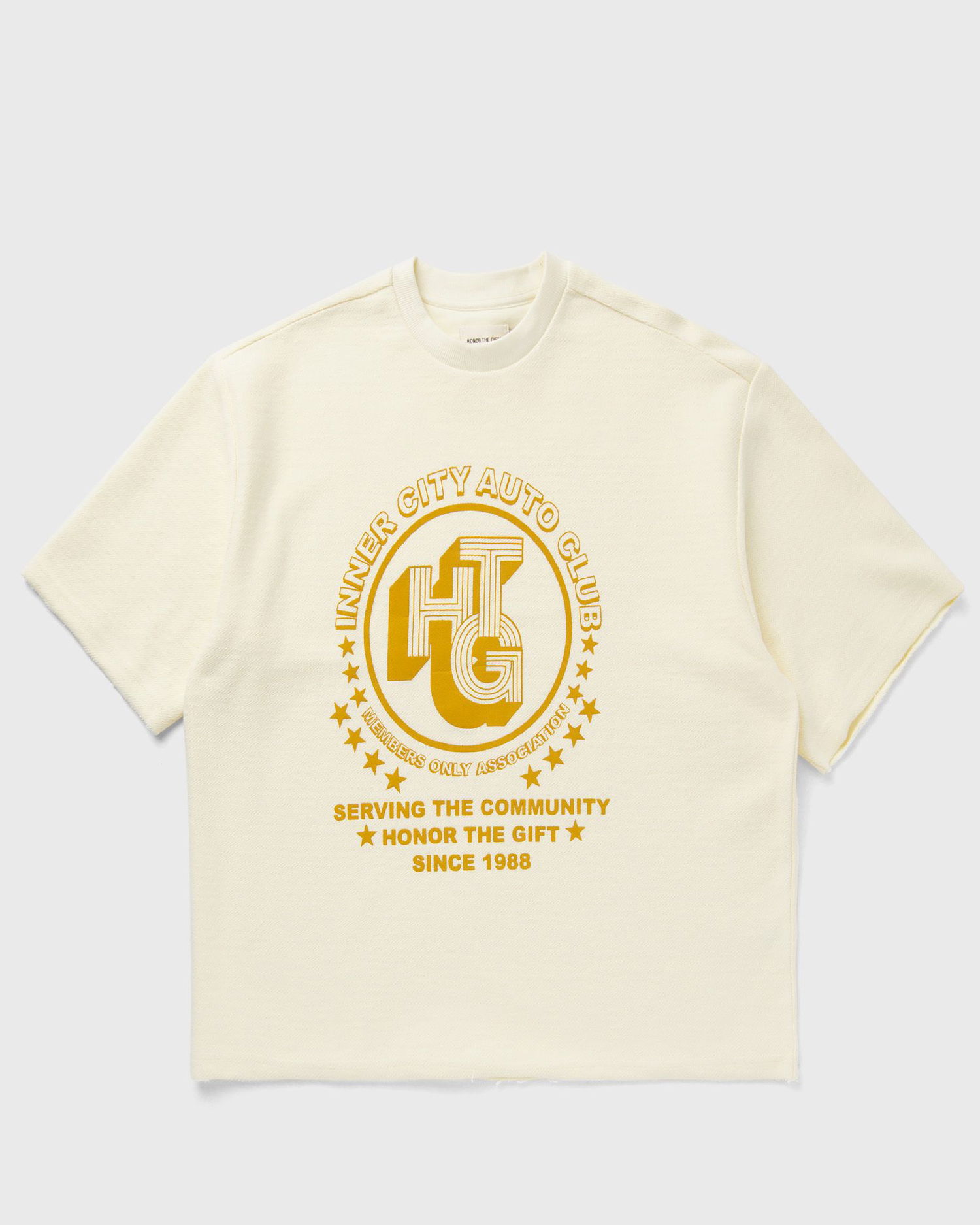 Tričko Honor The Gift Association Herringbone Graphic T-Shirt Béžová | HTG250191-WHITE, 0