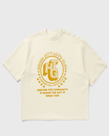 Tričko Honor The Gift Association Herringbone Graphic T-Shirt Béžová | HTG250191-WHITE, 0
