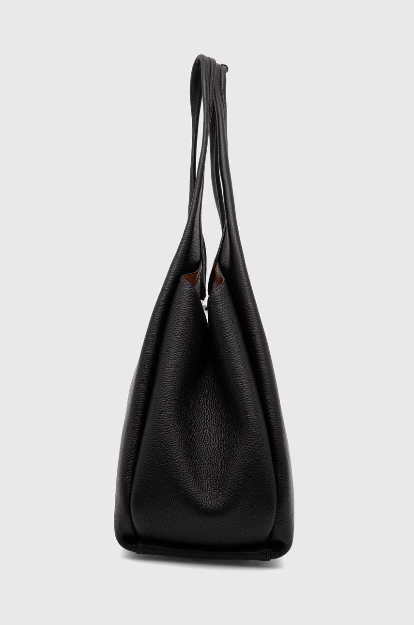 Kabelka Coach Coach Leather Shoulder Bag Čierna | CM544, 1