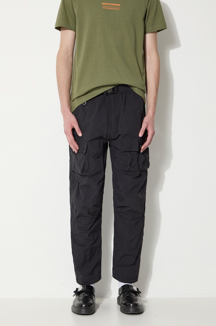 Cargo nohavice Maharishi Maharishi Veg Dyed Cargo Track Pants Čierna | 5040.BLACK, 0