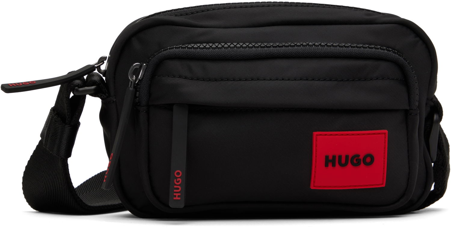 Taška cez rameno BOSS Hugo Logo Patch Crossbody Bag Čierna | 50531117, 0