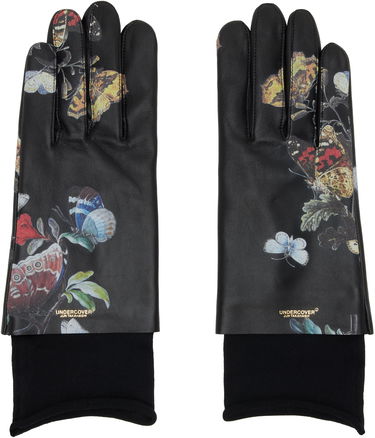 Rukavice UNDERCOVER Jun Takahashi Butterfly Print Leather Gloves with Ribbed Cuffs Rôznofarebný | UC2E4G02-4, 0