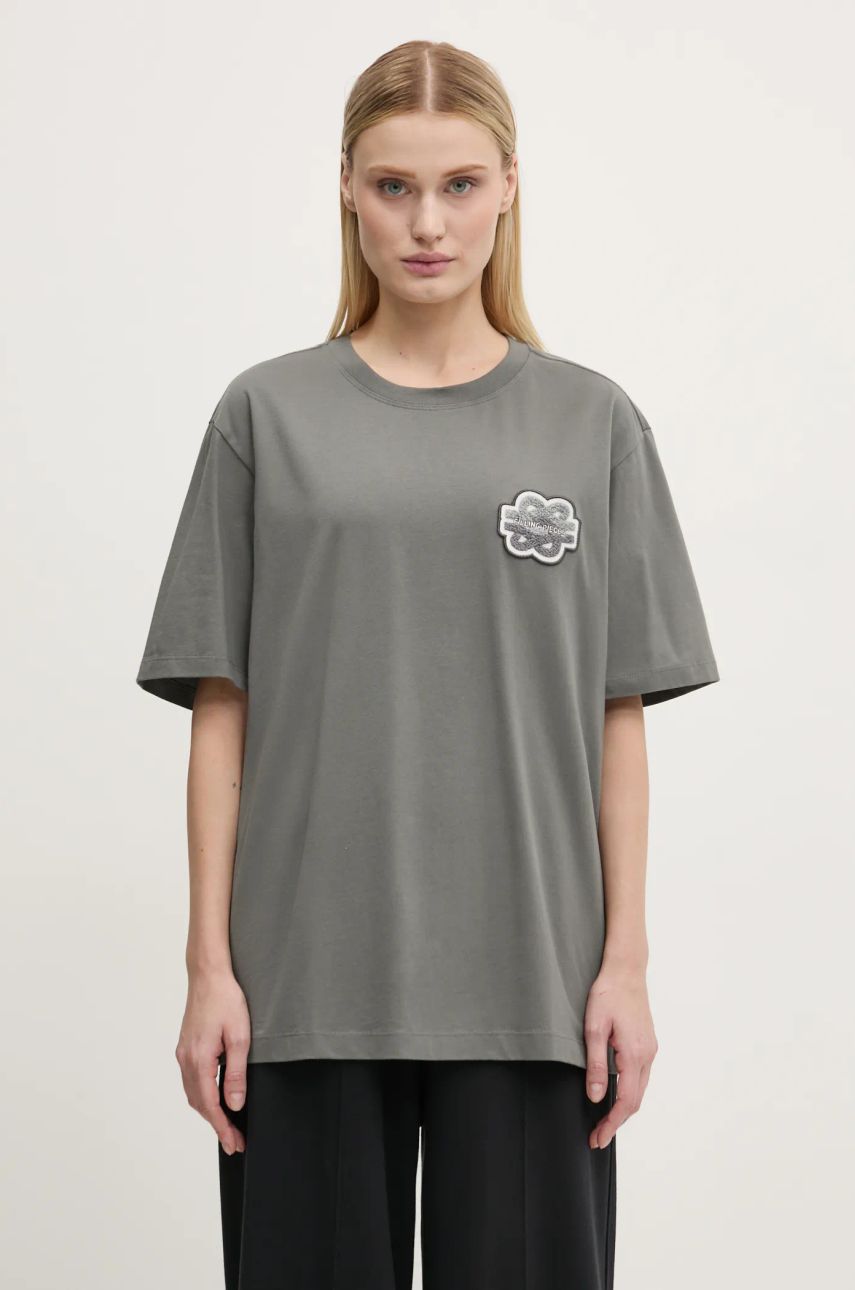 Tričko Filling Pieces Filling Pieces Gowtu Gun Applique T-Shirt Šedá | 74433926002, 1