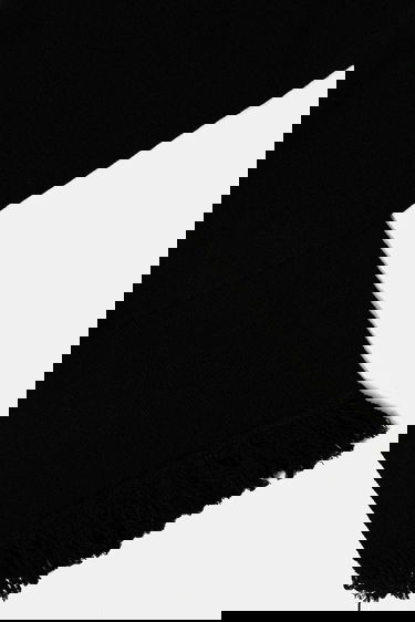 Šál Maison Margiela Knitted Scarf with Wooden Ring Čierna | SH2TE0004.M13168.900S, 1