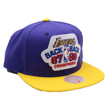 Šiltovka Mitchell & Ness NBA Los Angeles Lakers B2B Snapback Fialová | HHSS4195-LALYYPPPPRYW, 0