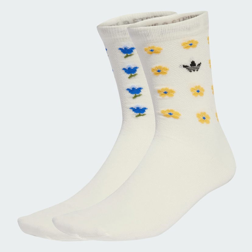 Ponožky adidas Originals Originals x Liberty London Socks 2 Pairs Biela | JV7833